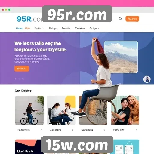 Acessibilidade e interfaces no site 95r.com