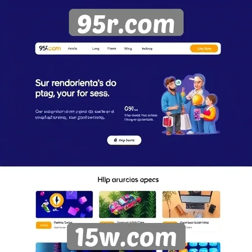 Facilidade de navegação e design do 95r.com